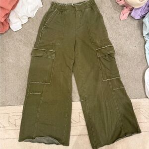 Anthropologie wide leg sweats S